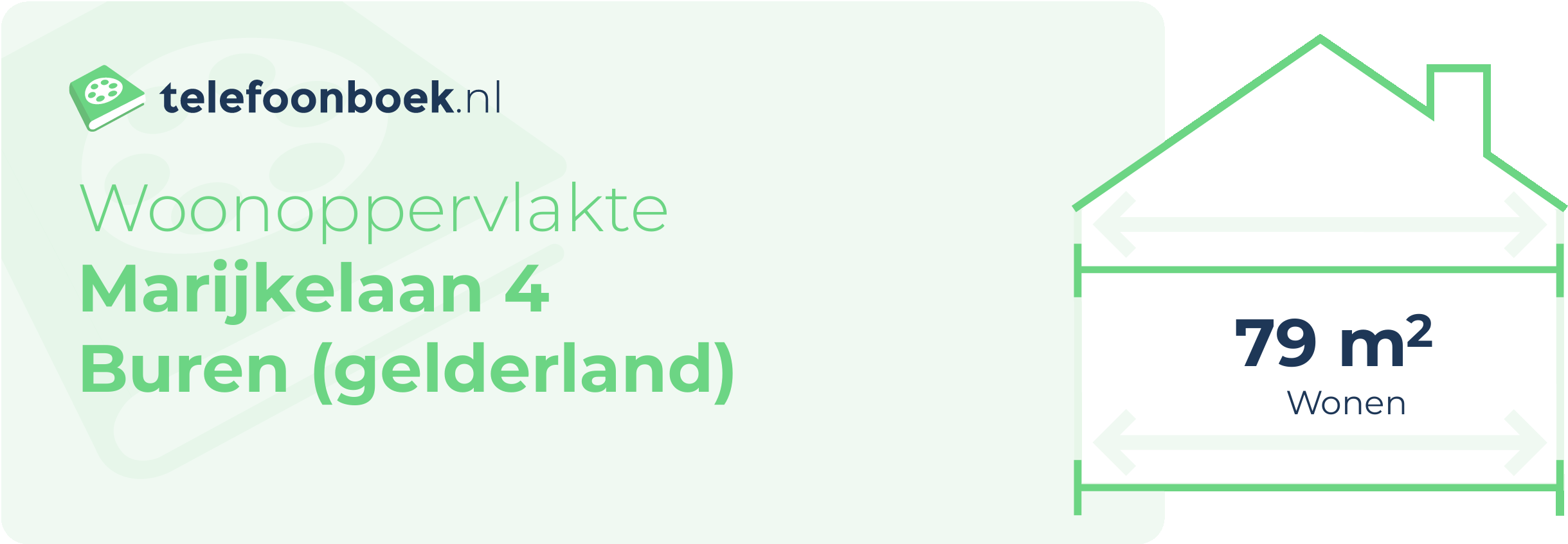 Woonoppervlakte Marijkelaan 4 Buren (Gelderland)