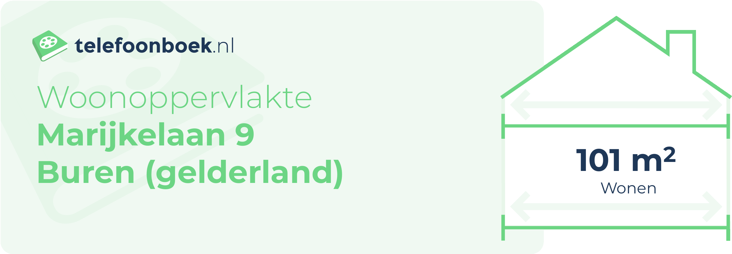 Woonoppervlakte Marijkelaan 9 Buren (Gelderland)