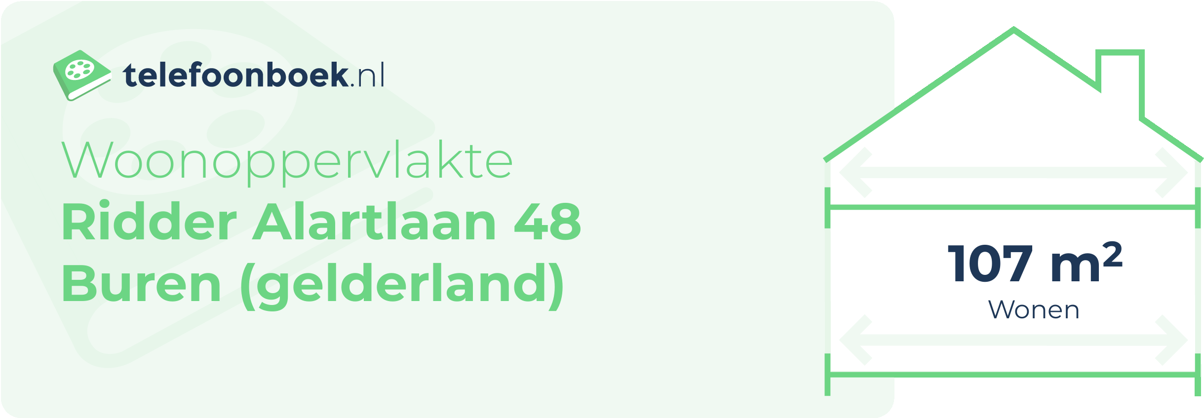 Woonoppervlakte Ridder Alartlaan 48 Buren (Gelderland)