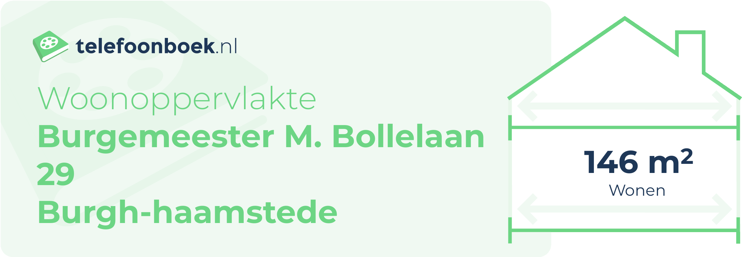 Woonoppervlakte Burgemeester M. Bollelaan 29 Burgh-Haamstede