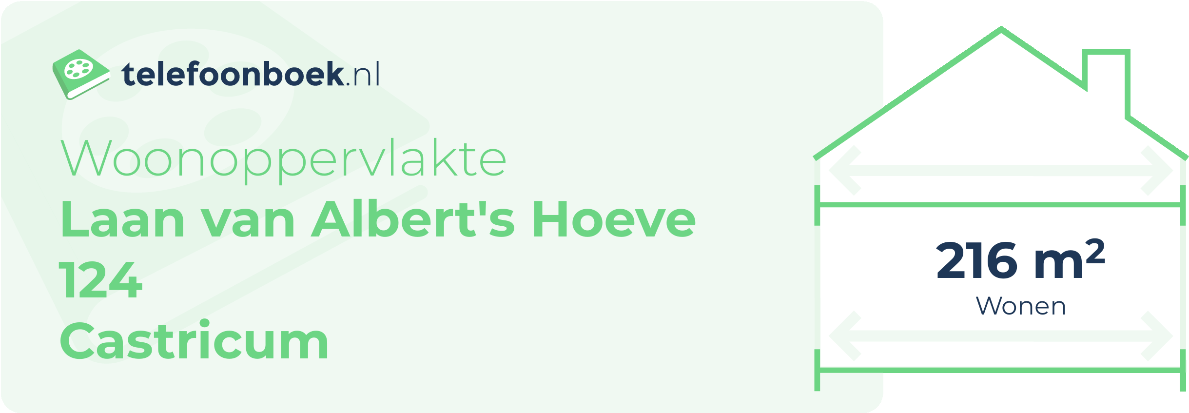 Woonoppervlakte Laan Van Albert's Hoeve 124 Castricum