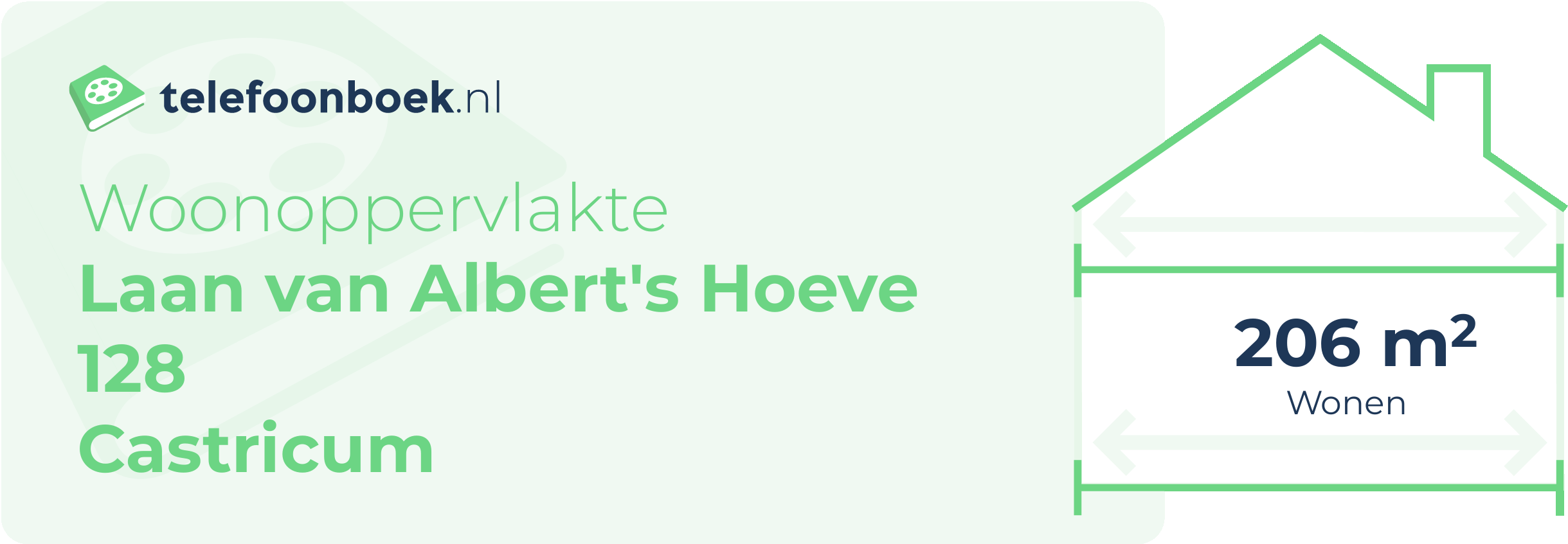 Woonoppervlakte Laan Van Albert's Hoeve 128 Castricum