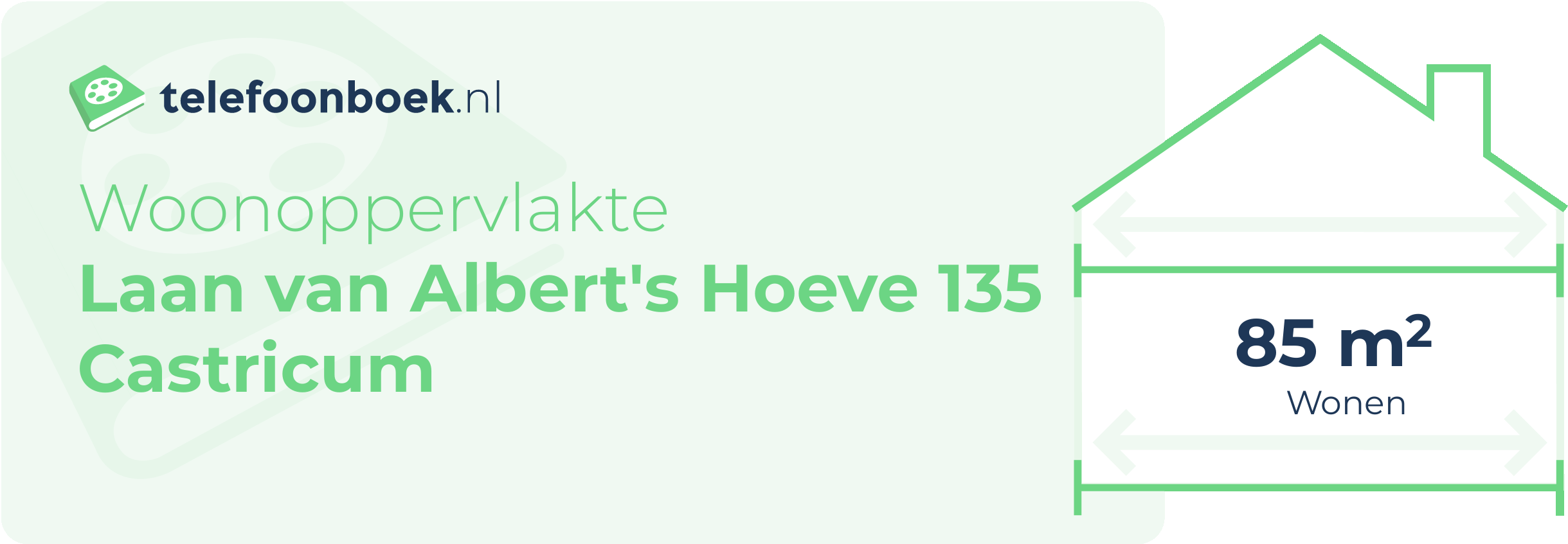 Woonoppervlakte Laan Van Albert's Hoeve 135 Castricum