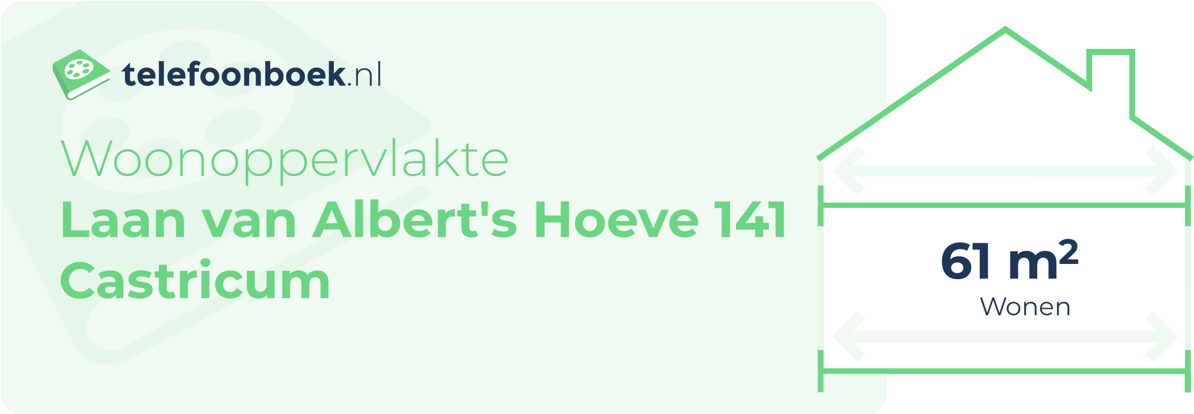 Woonoppervlakte Laan Van Albert's Hoeve 141 Castricum