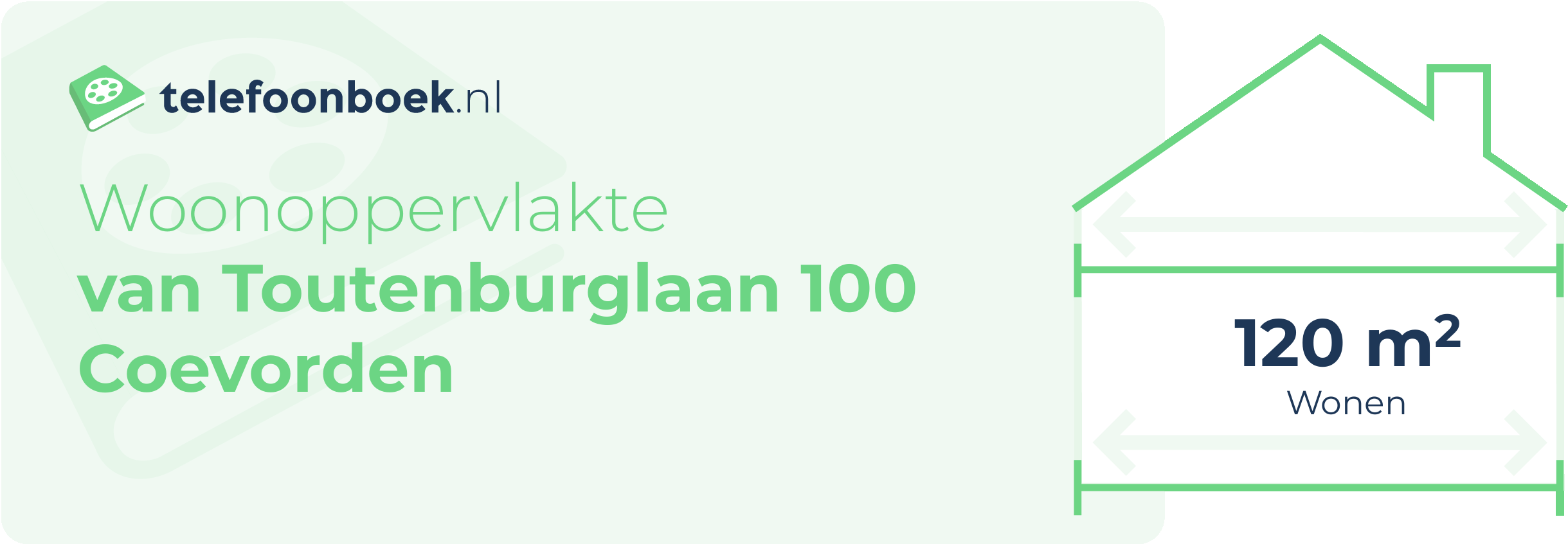 Woonoppervlakte Van Toutenburglaan 100 Coevorden