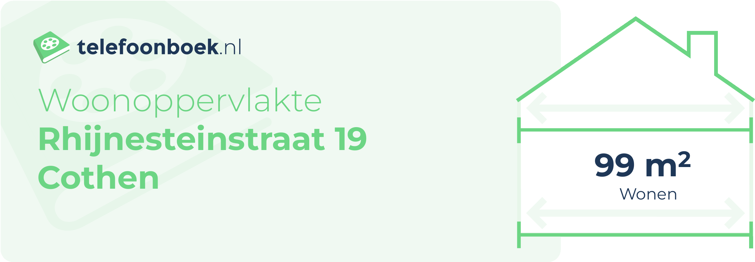 Woonoppervlakte Rhijnesteinstraat 19 Cothen