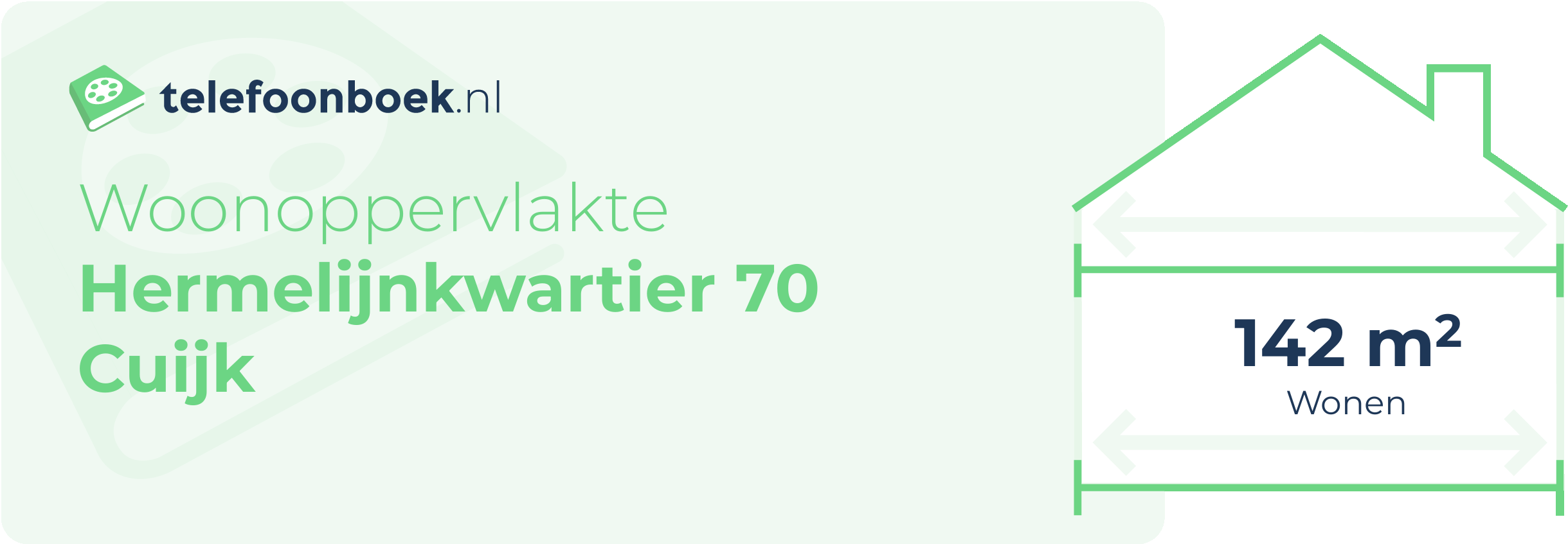 Woonoppervlakte Hermelijnkwartier 70 Cuijk