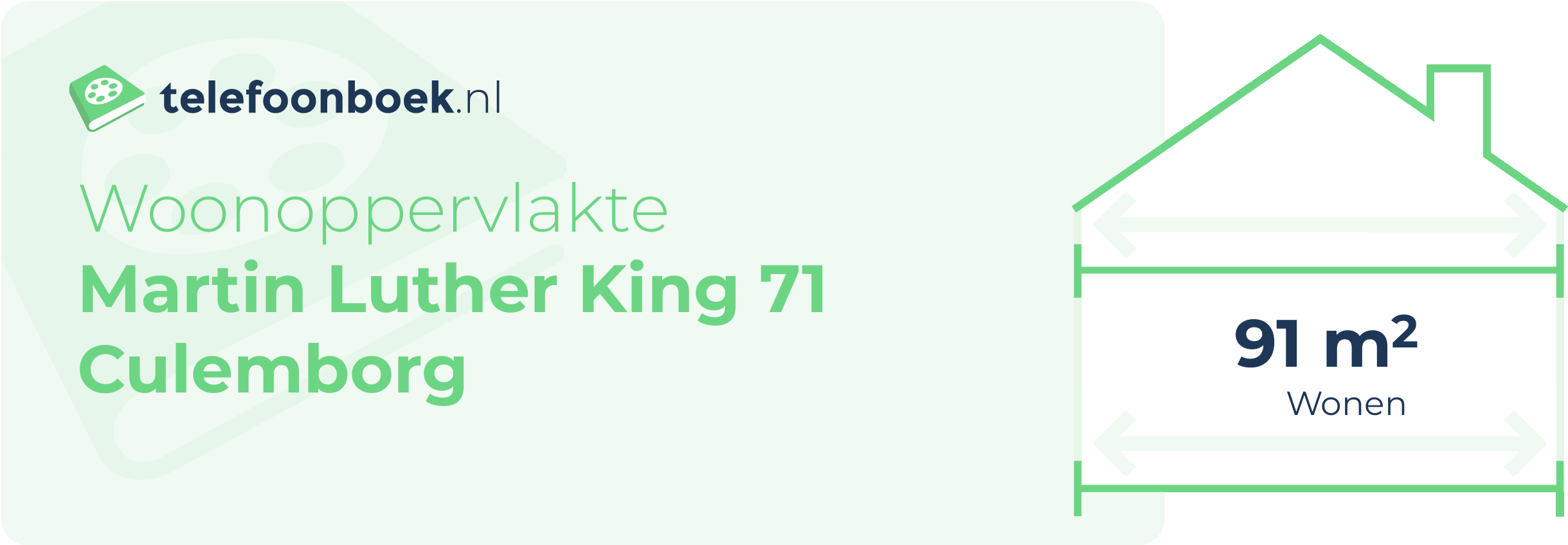 Woonoppervlakte Martin Luther King 71 Culemborg