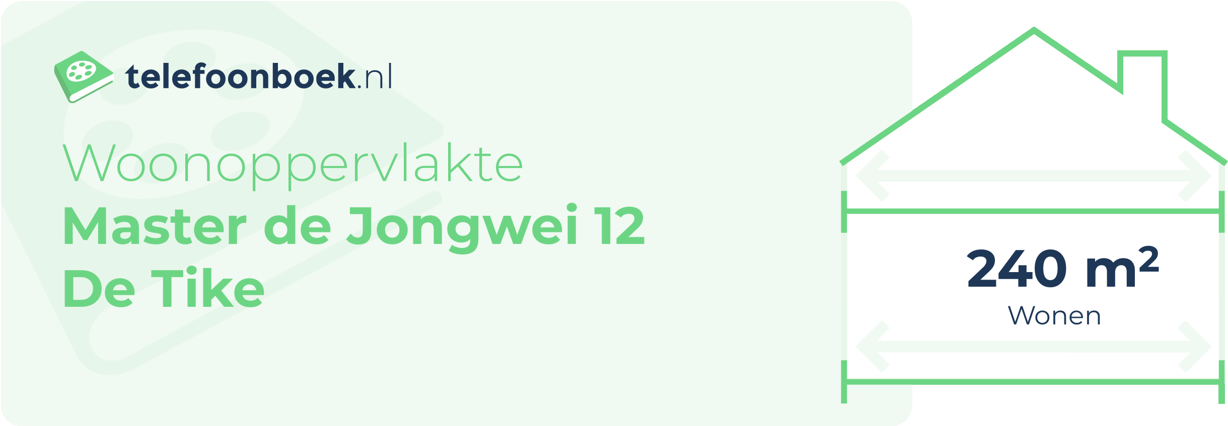 Woonoppervlakte Master De Jongwei 12 De Tike