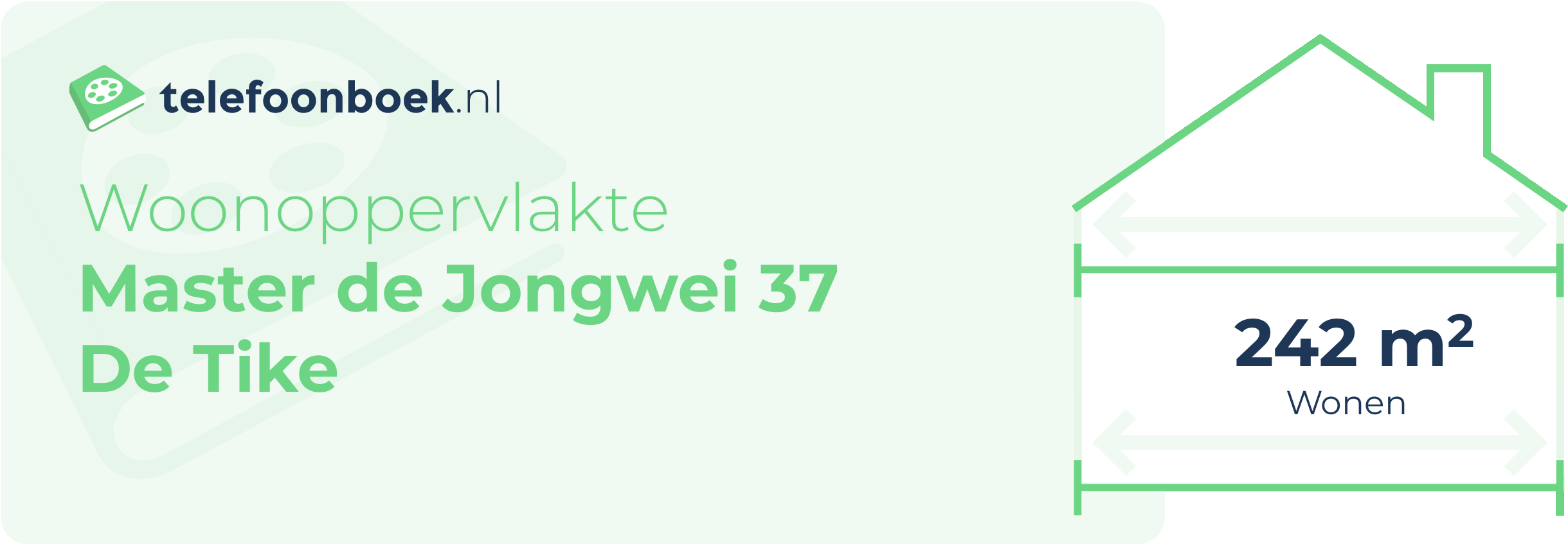 Woonoppervlakte Master De Jongwei 37 De Tike