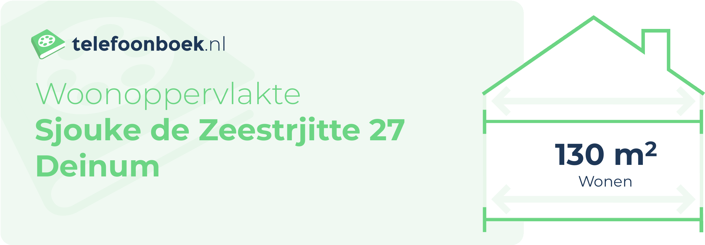 Woonoppervlakte Sjouke De Zeestrjitte 27 Deinum