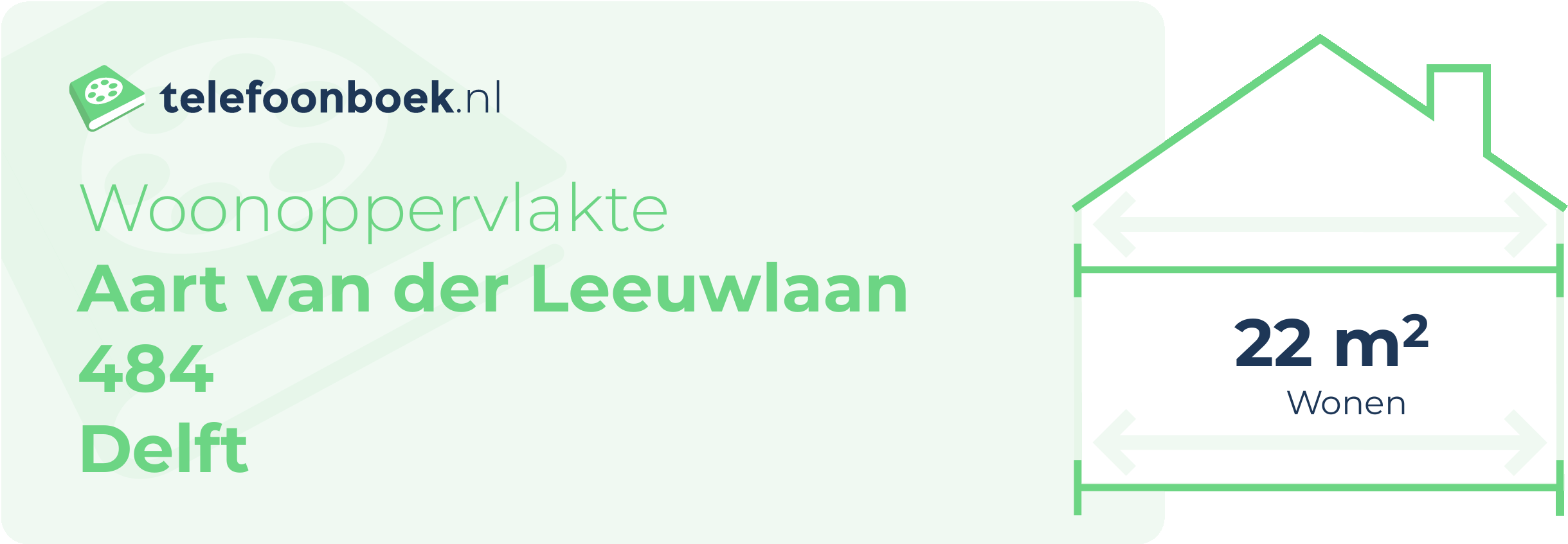 Woonoppervlakte Aart Van Der Leeuwlaan 484 Delft