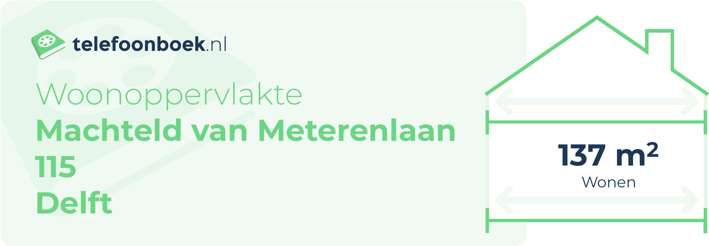 Woonoppervlakte Machteld Van Meterenlaan 115 Delft