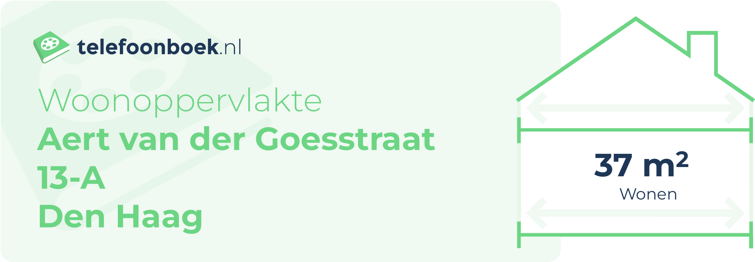 Woonoppervlakte Aert Van Der Goesstraat 13-A Den Haag