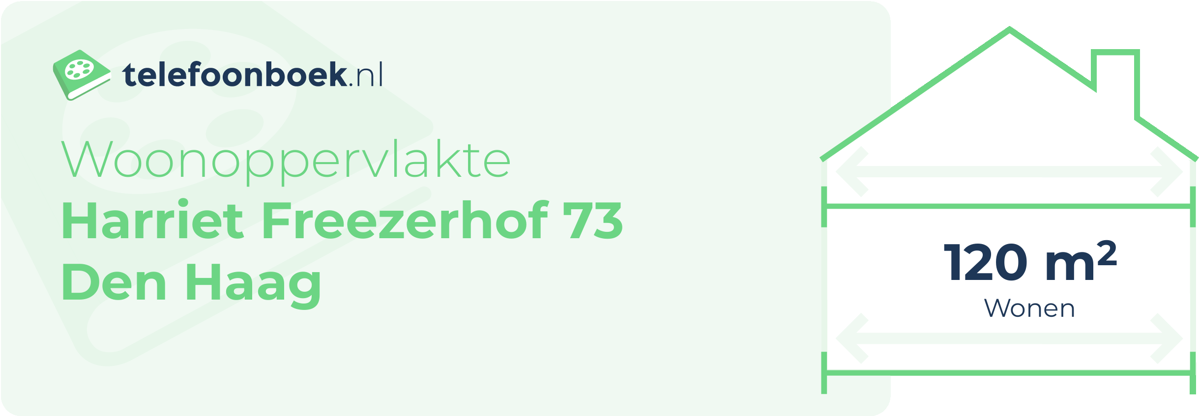 Woonoppervlakte Harriet Freezerhof 73 Den Haag