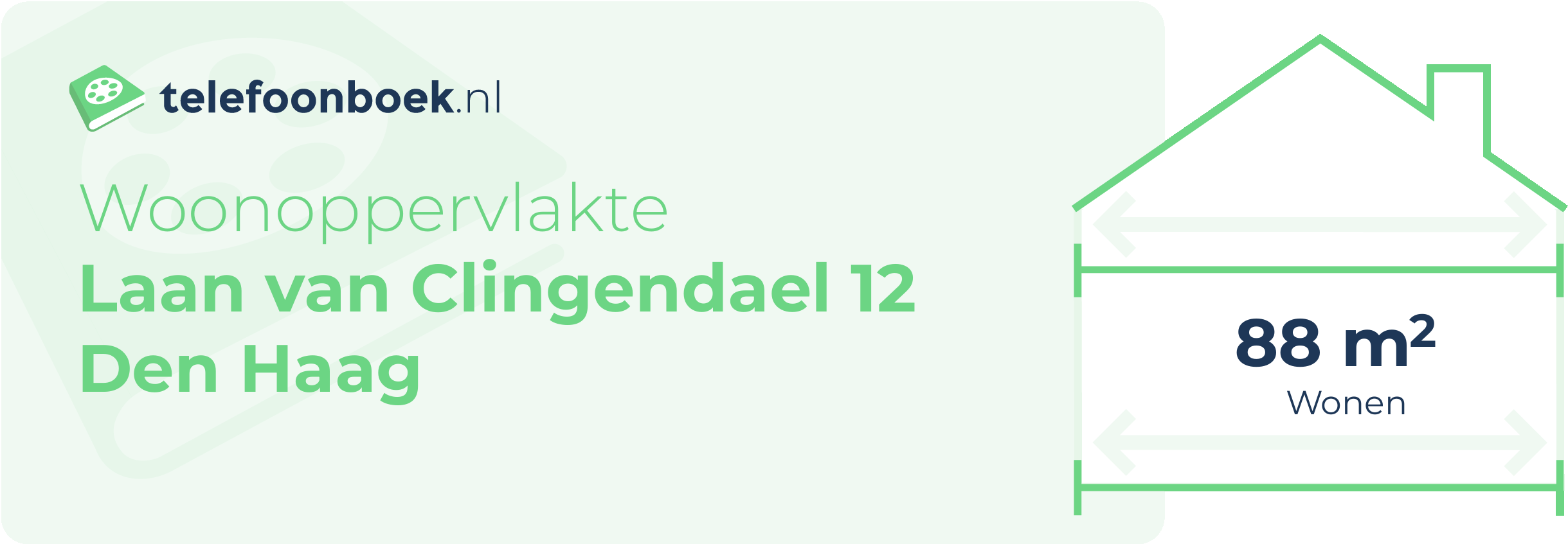 Woonoppervlakte Laan Van Clingendael 12 Den Haag