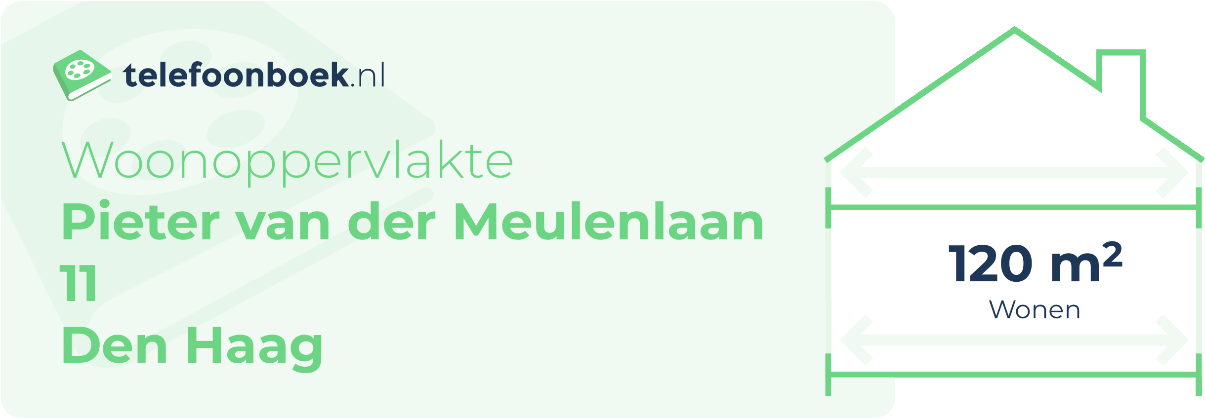 Woonoppervlakte Pieter Van Der Meulenlaan 11 Den Haag