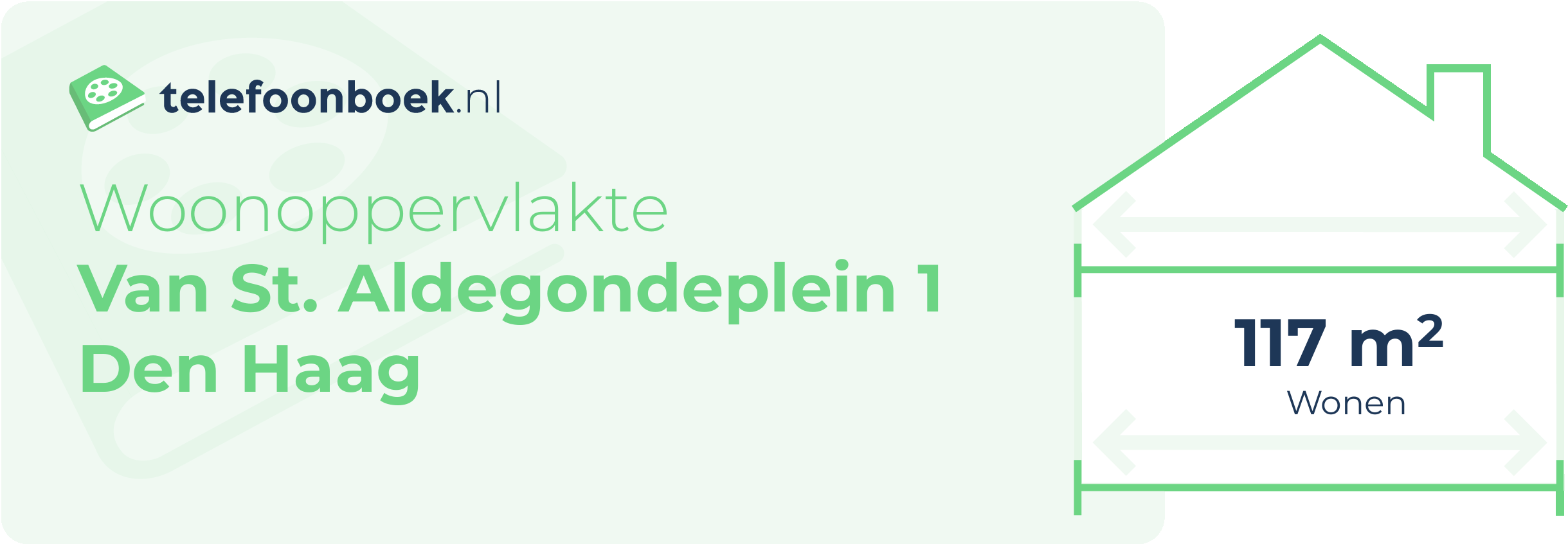 Woonoppervlakte Van St. Aldegondeplein 1 Den Haag