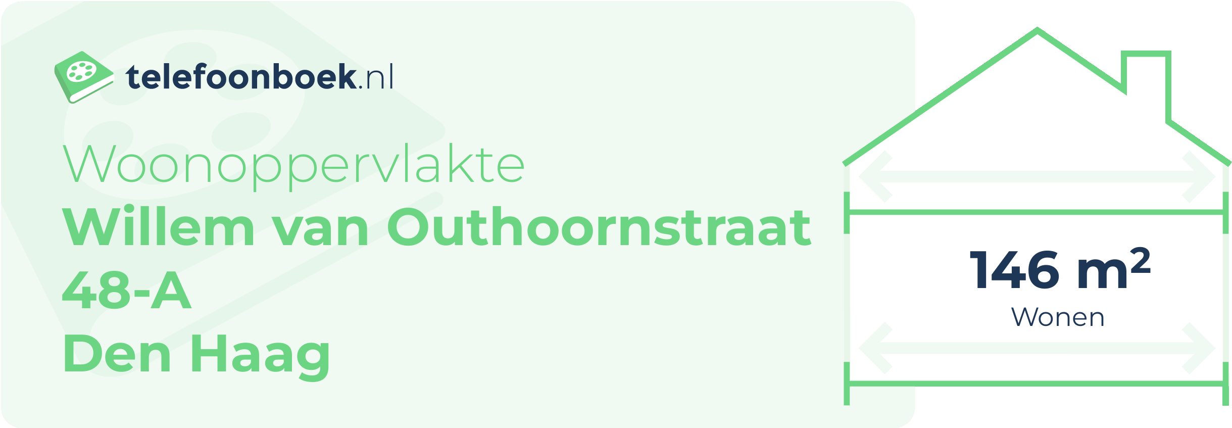 Woonoppervlakte Willem Van Outhoornstraat 48-A Den Haag