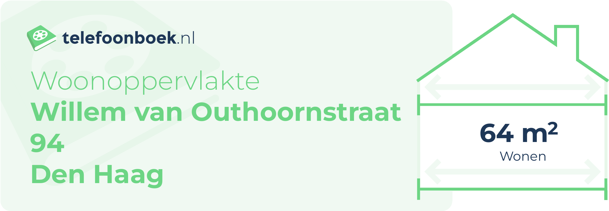 Woonoppervlakte Willem Van Outhoornstraat 94 Den Haag