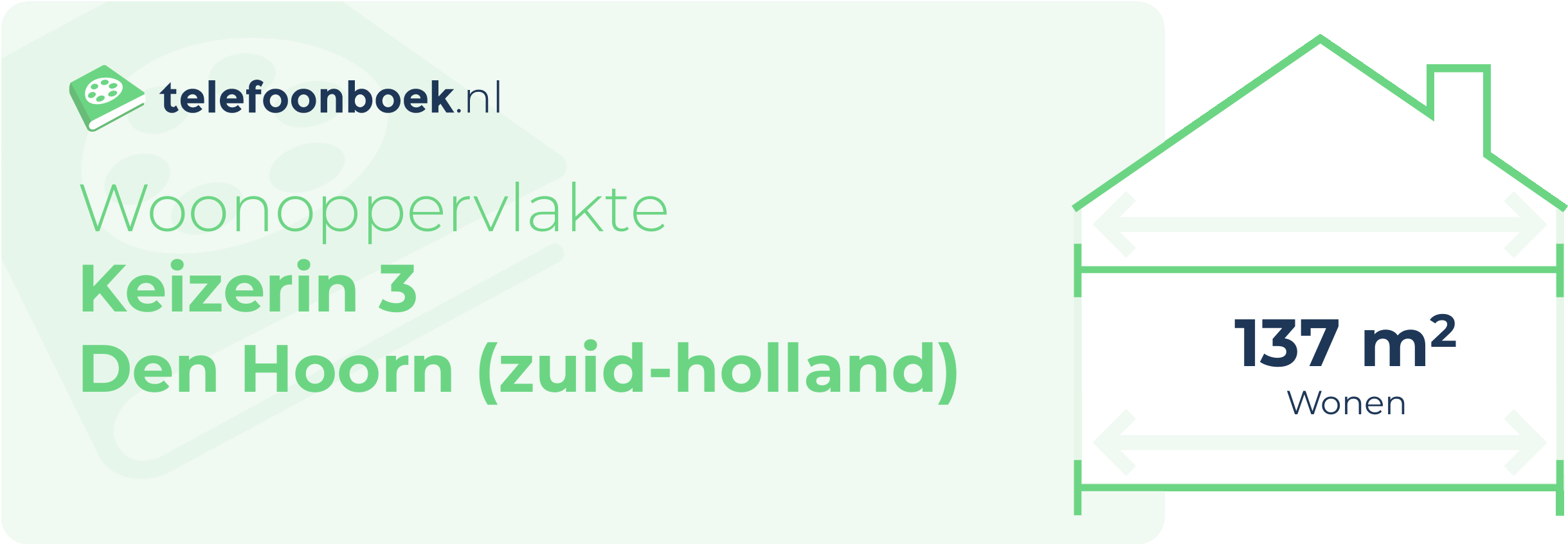 Woonoppervlakte Keizerin 3 Den Hoorn (Zuid-Holland)