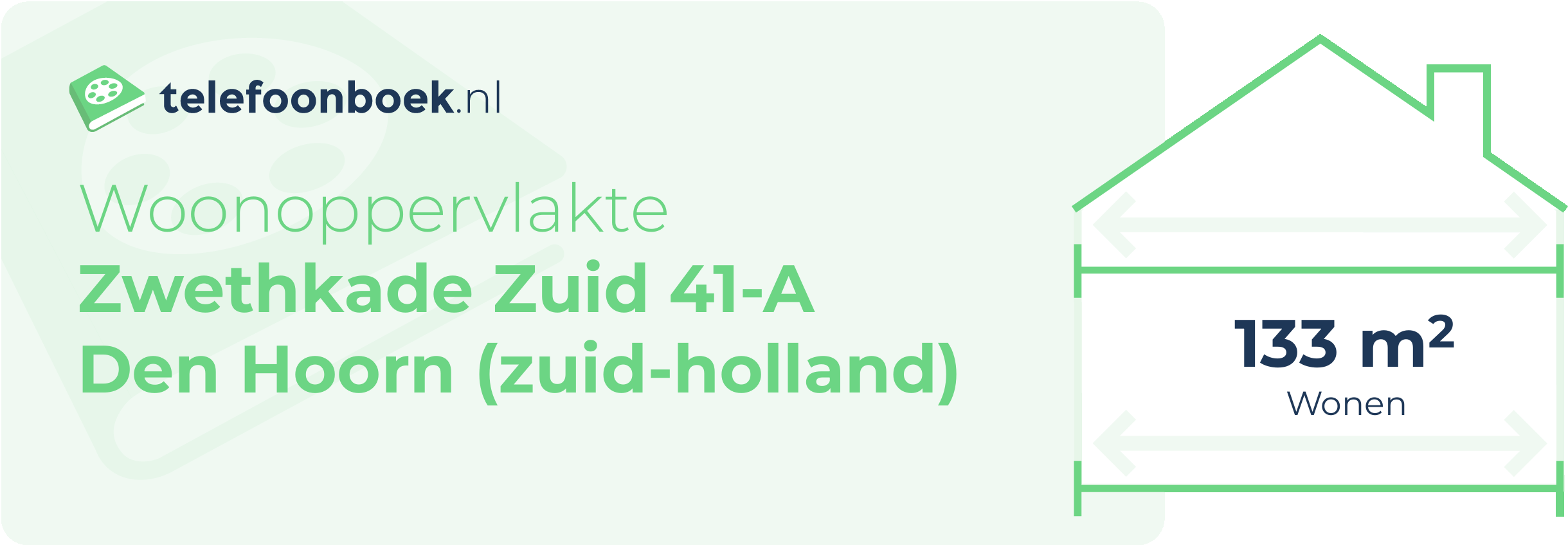 Woonoppervlakte Zwethkade Zuid 41-A Den Hoorn (Zuid-Holland)