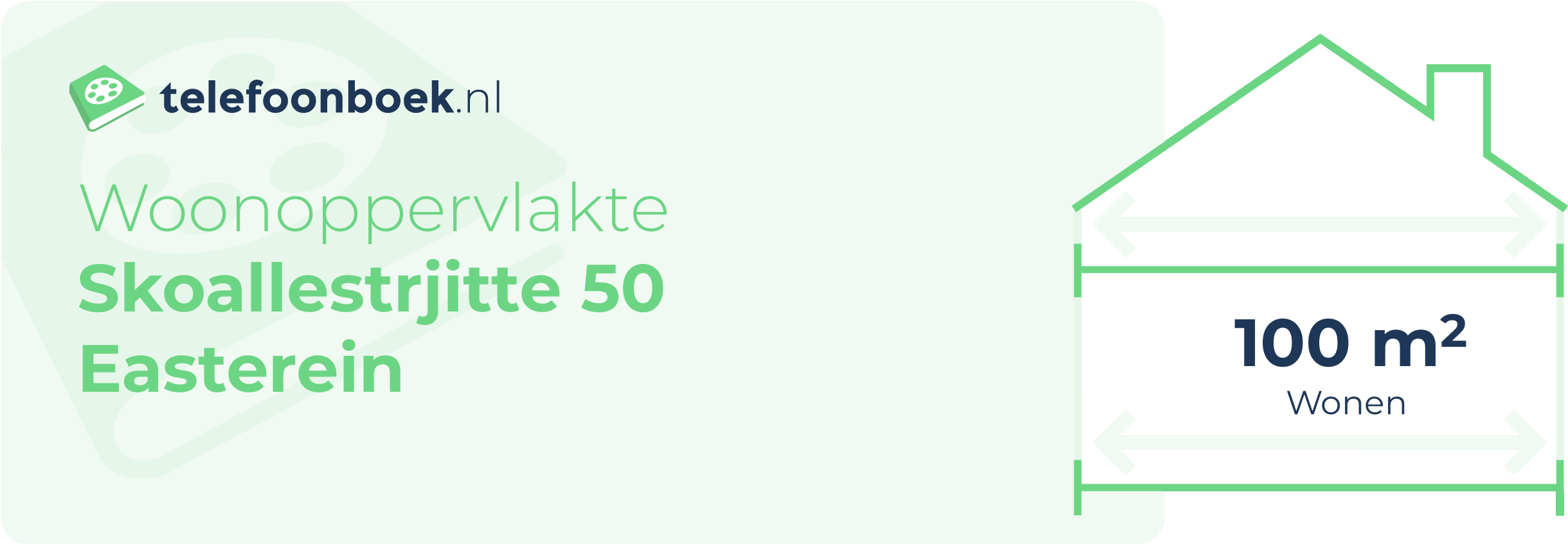 Woonoppervlakte Skoallestrjitte 50 Easterein