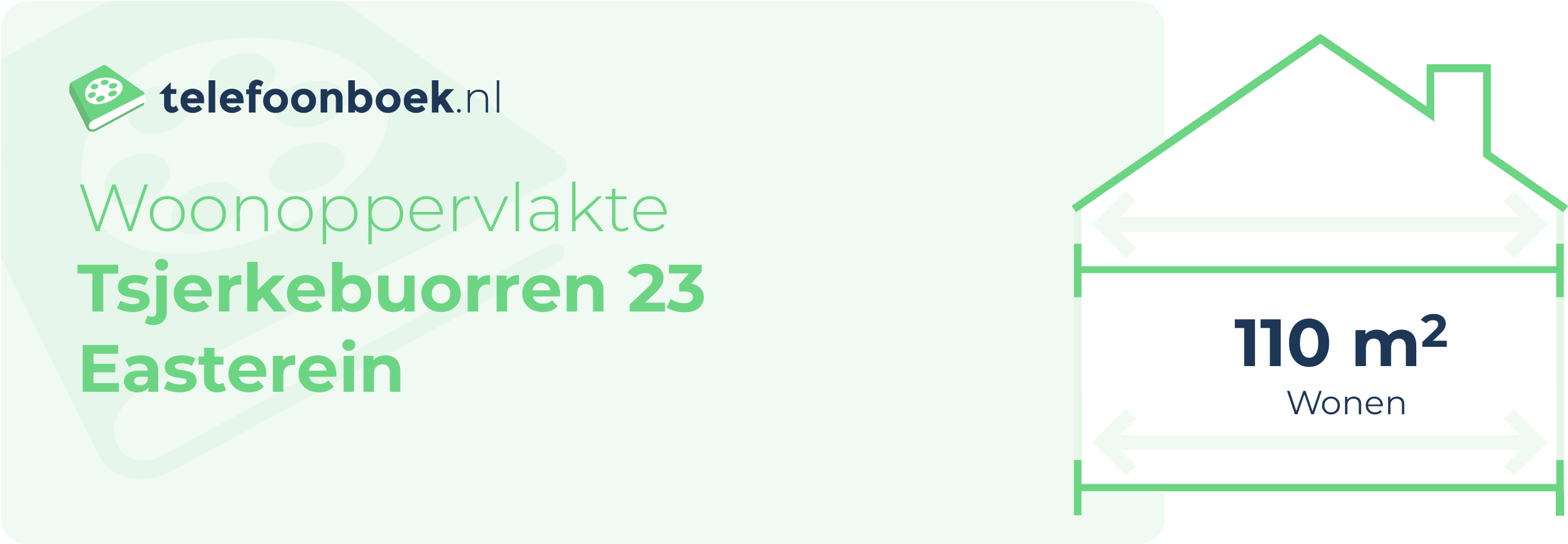 Woonoppervlakte Tsjerkebuorren 23 Easterein