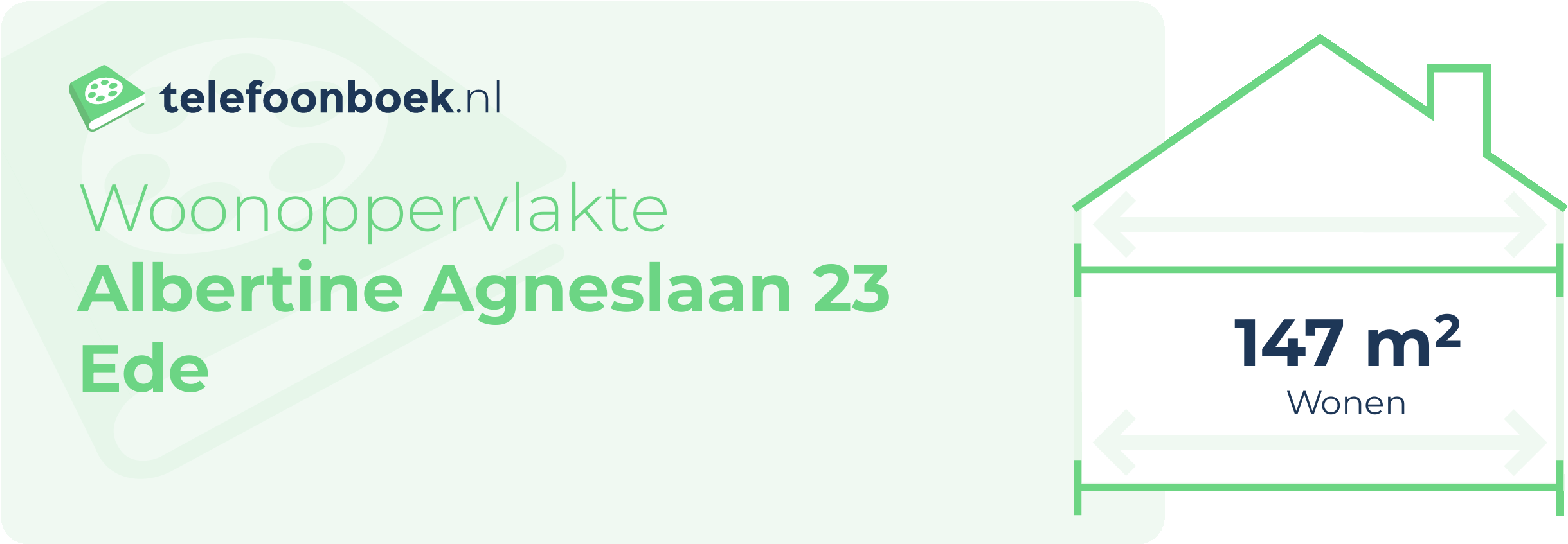 Woonoppervlakte Albertine Agneslaan 23 Ede