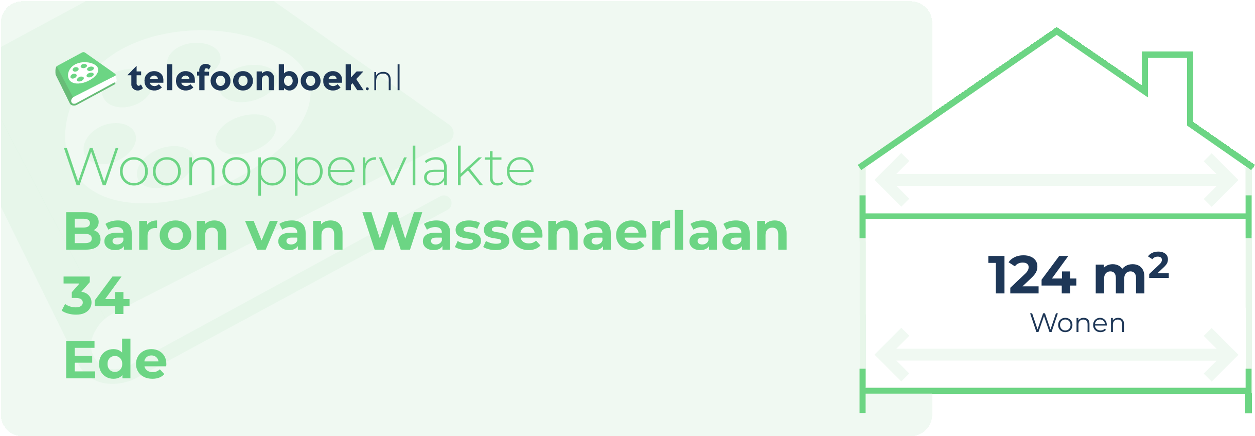 Woonoppervlakte Baron Van Wassenaerlaan 34 Ede