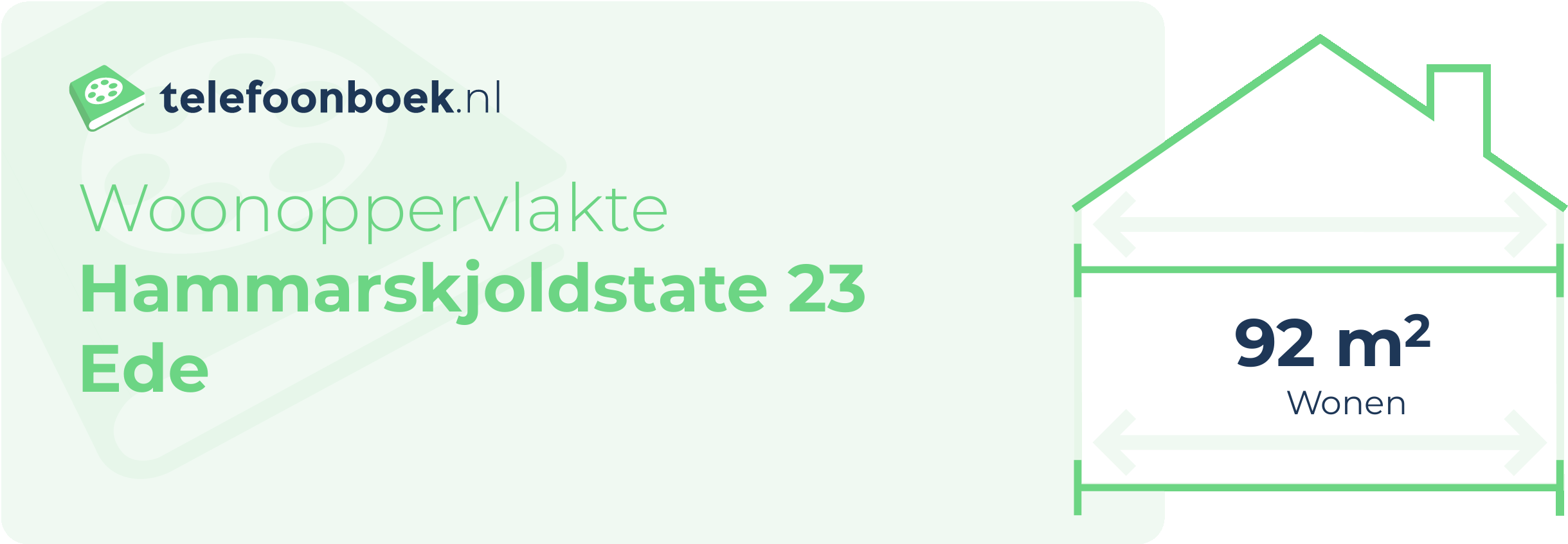 Woonoppervlakte Hammarskjoldstate 23 Ede