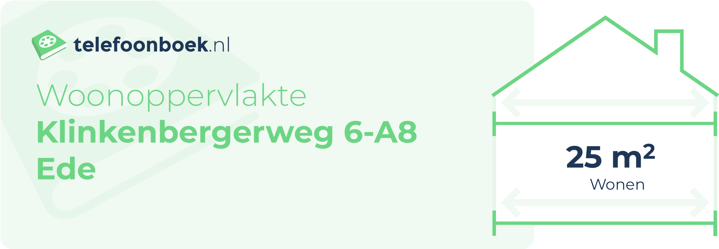 Woonoppervlakte Klinkenbergerweg 6-A8 Ede