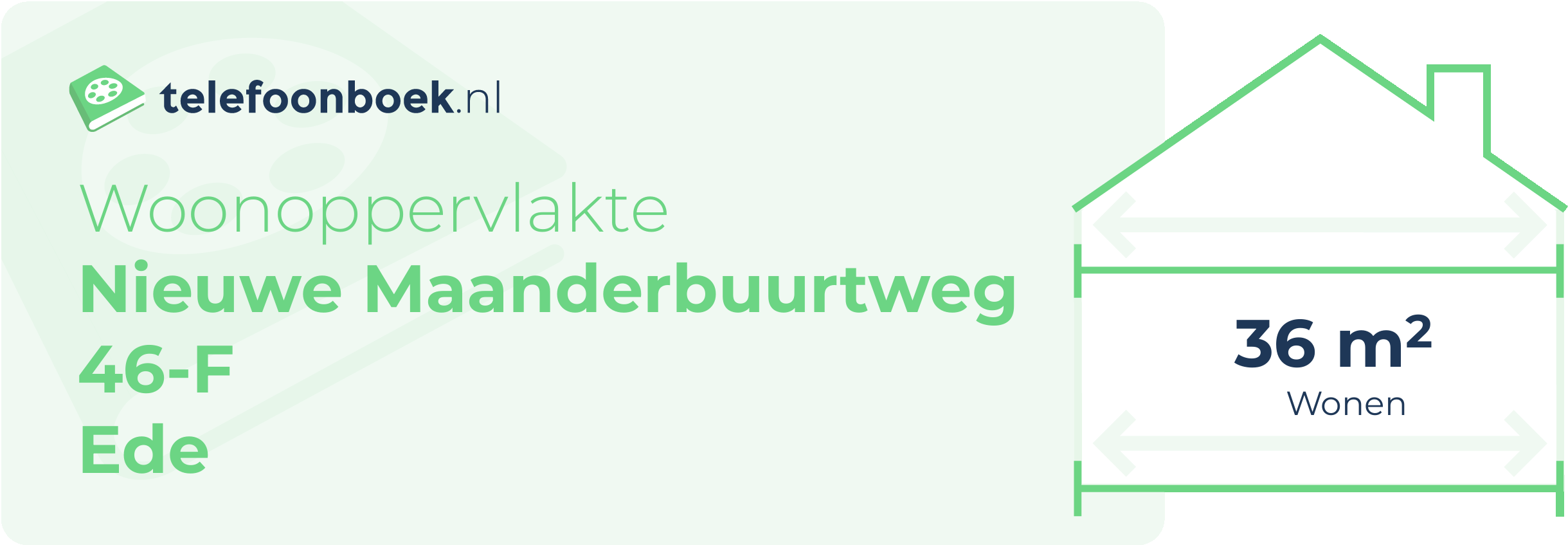 Woonoppervlakte Nieuwe Maanderbuurtweg 46-F Ede