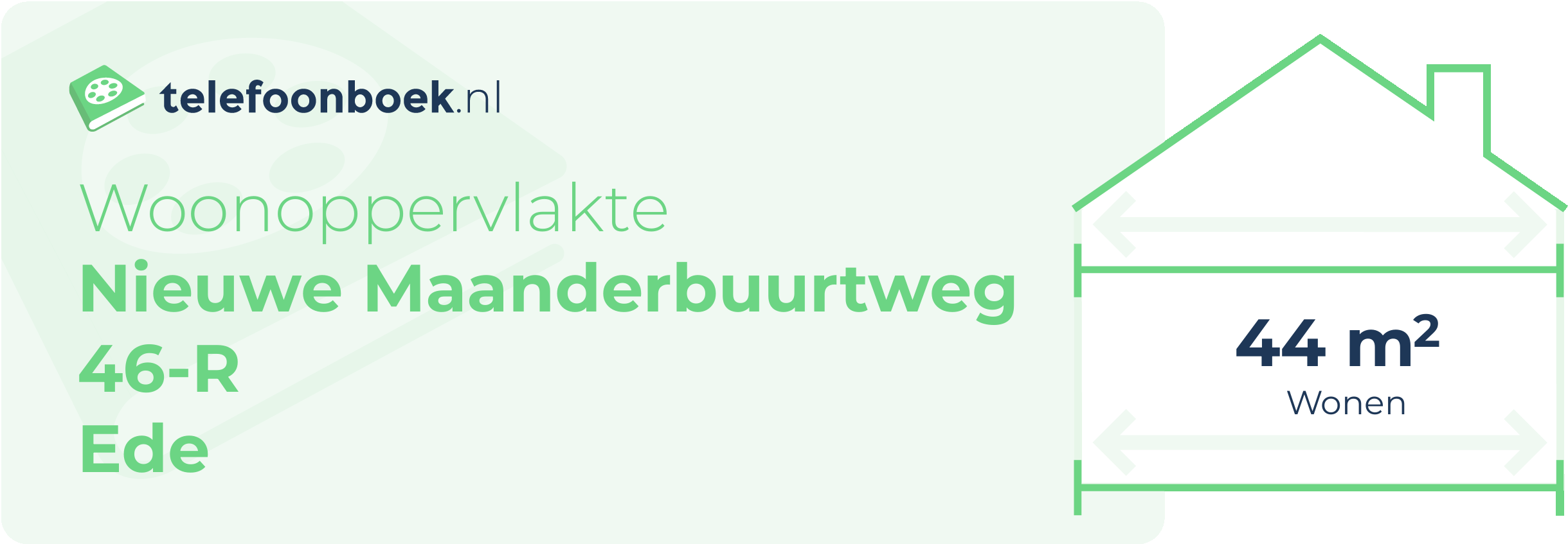 Woonoppervlakte Nieuwe Maanderbuurtweg 46-R Ede