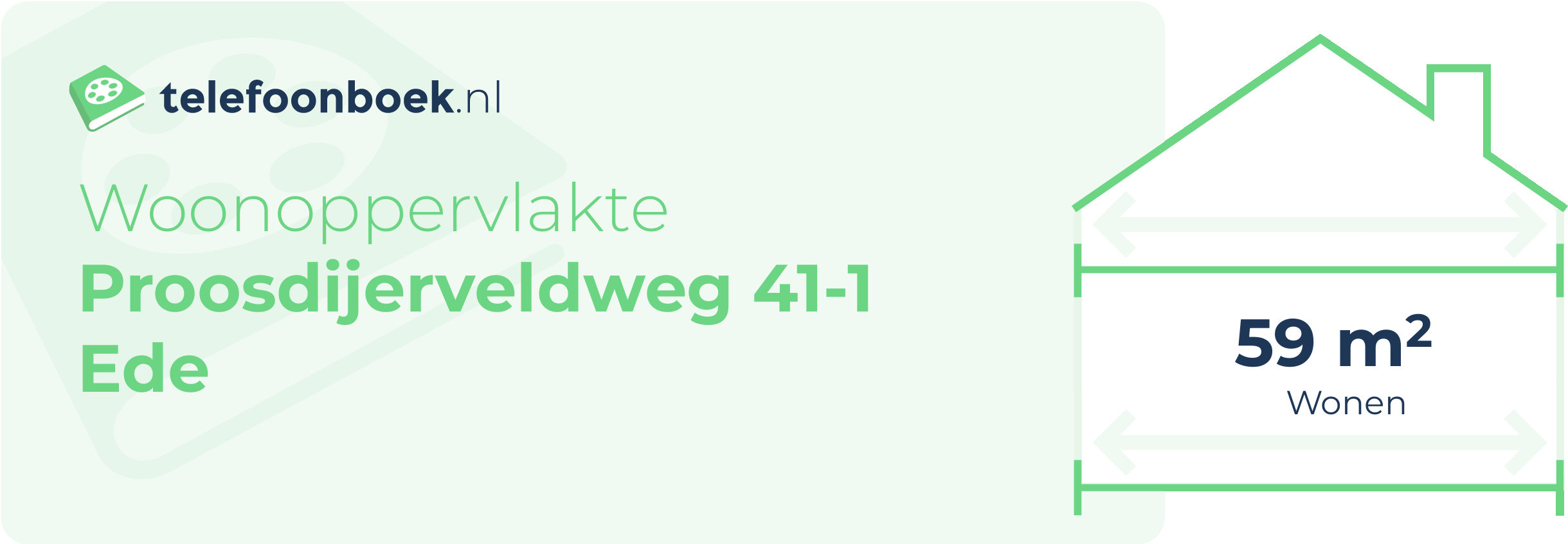 Woonoppervlakte Proosdijerveldweg 41-1 Ede