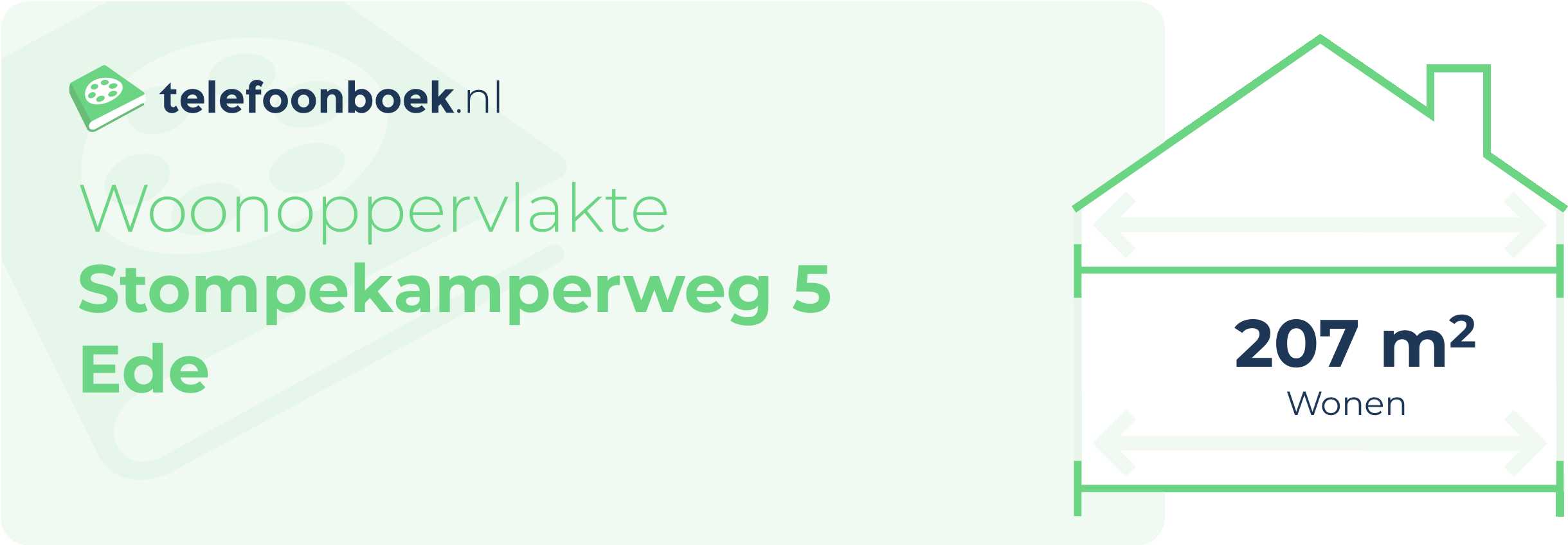 Woonoppervlakte Stompekamperweg 5 Ede