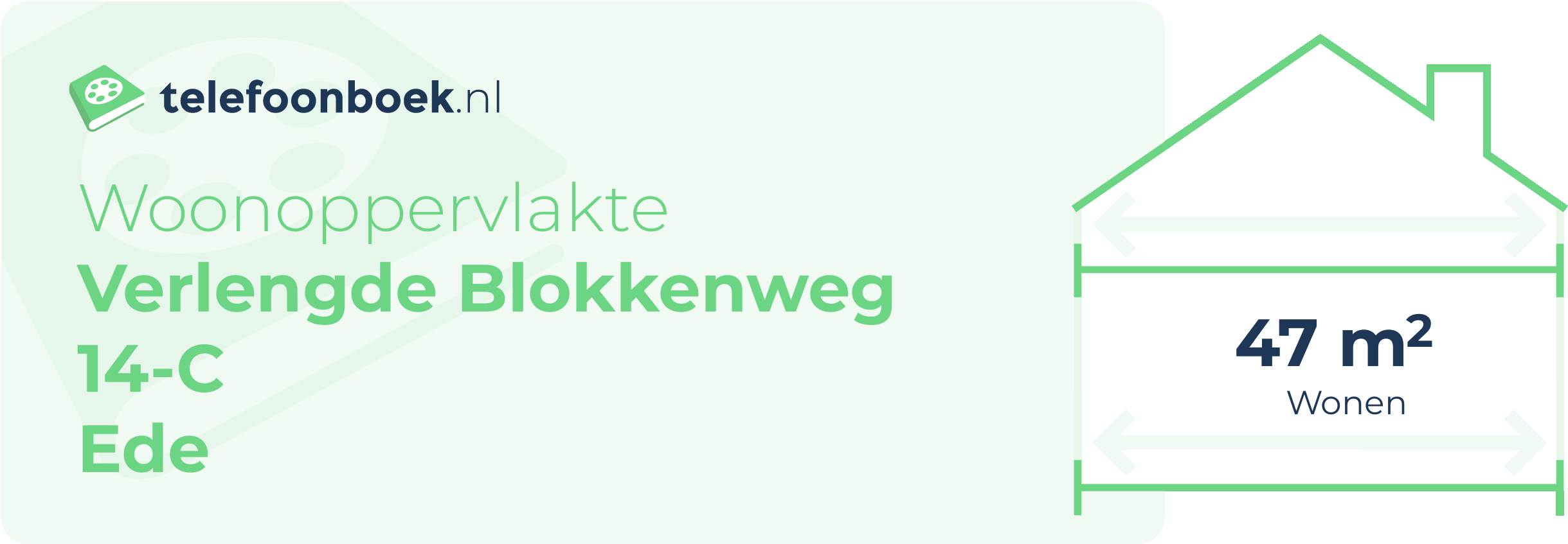 Woonoppervlakte Verlengde Blokkenweg 14-C Ede