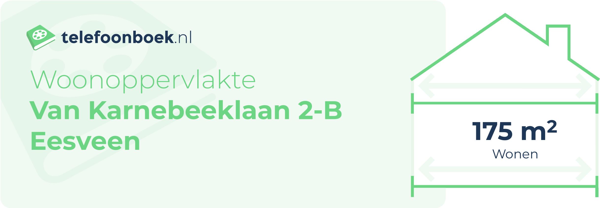 Woonoppervlakte Van Karnebeeklaan 2-B Eesveen