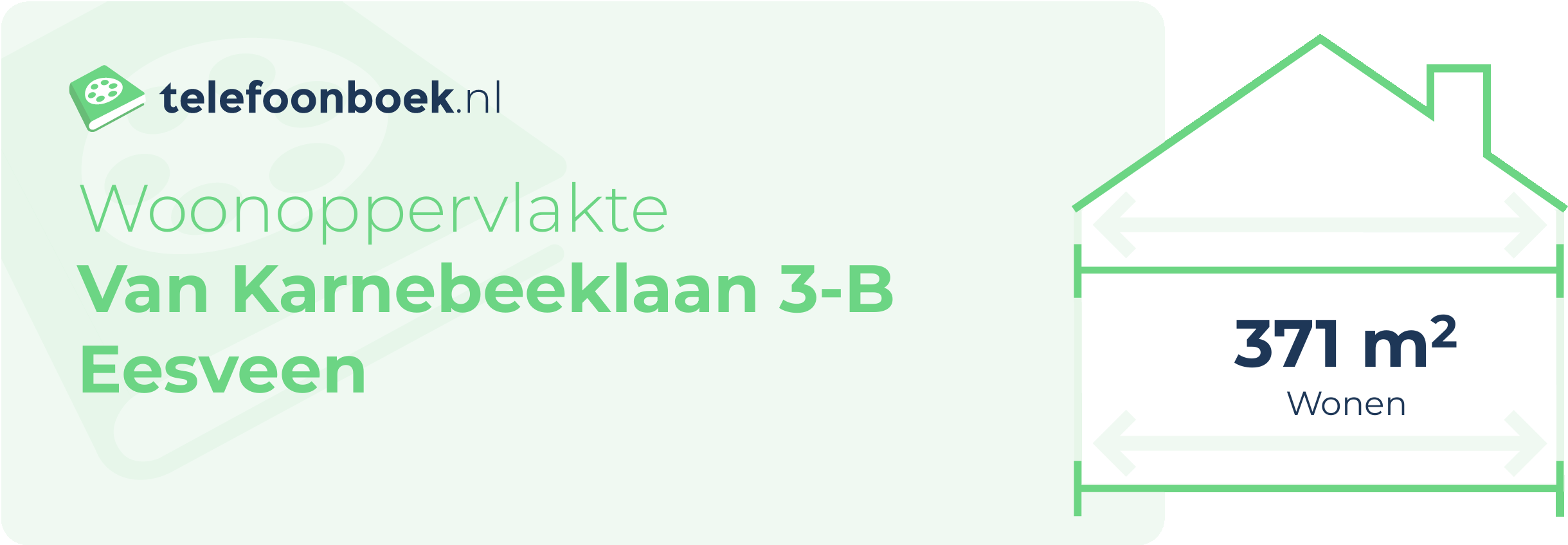 Woonoppervlakte Van Karnebeeklaan 3-B Eesveen