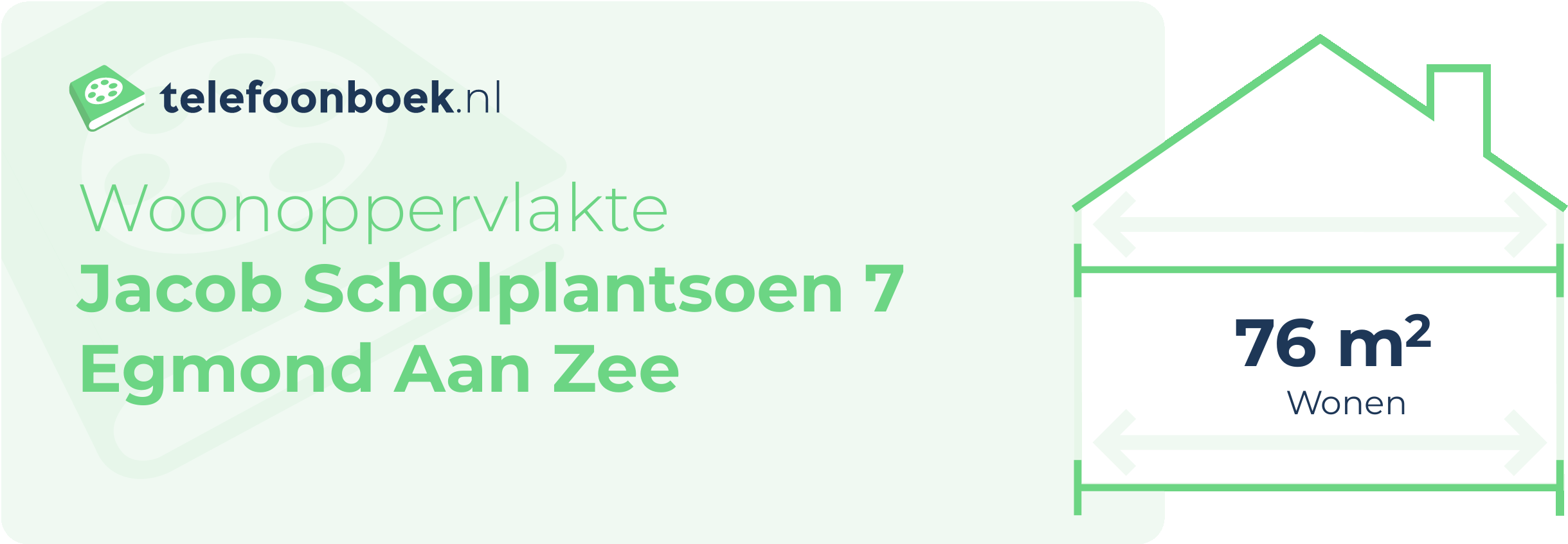 Woonoppervlakte Jacob Scholplantsoen 7 Egmond Aan Zee