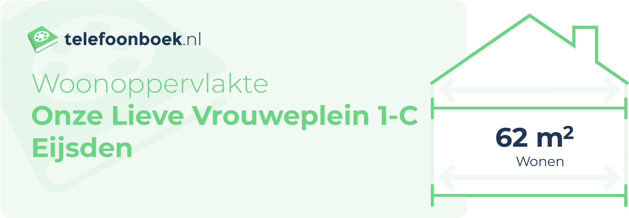 Woonoppervlakte Onze Lieve Vrouweplein 1-C Eijsden