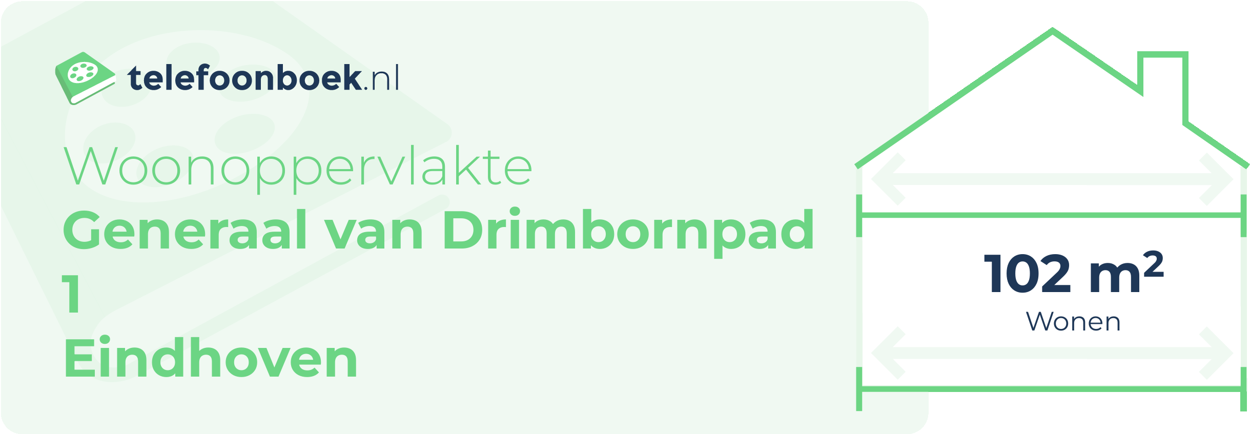 Woonoppervlakte Generaal Van Drimbornpad 1 Eindhoven