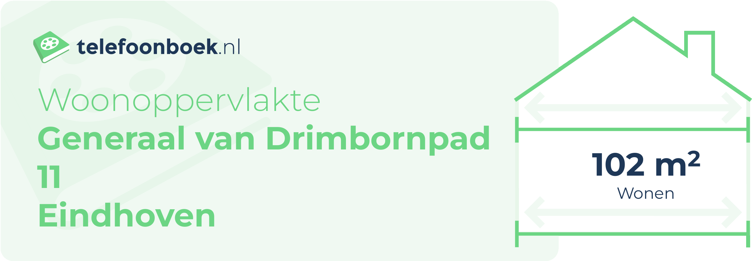 Woonoppervlakte Generaal Van Drimbornpad 11 Eindhoven