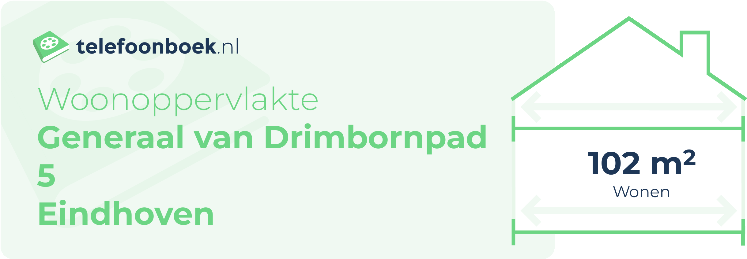 Woonoppervlakte Generaal Van Drimbornpad 5 Eindhoven