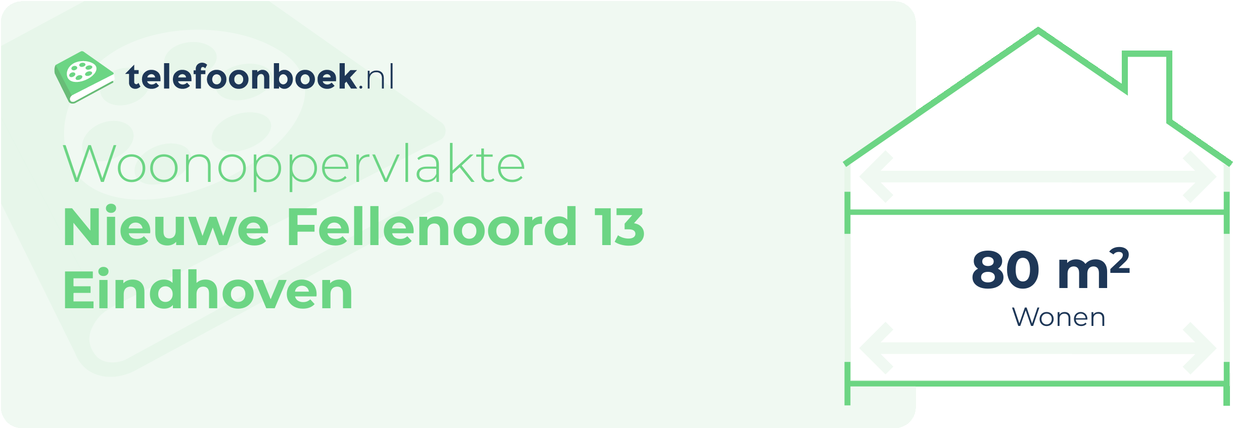 Woonoppervlakte Nieuwe Fellenoord 13 Eindhoven