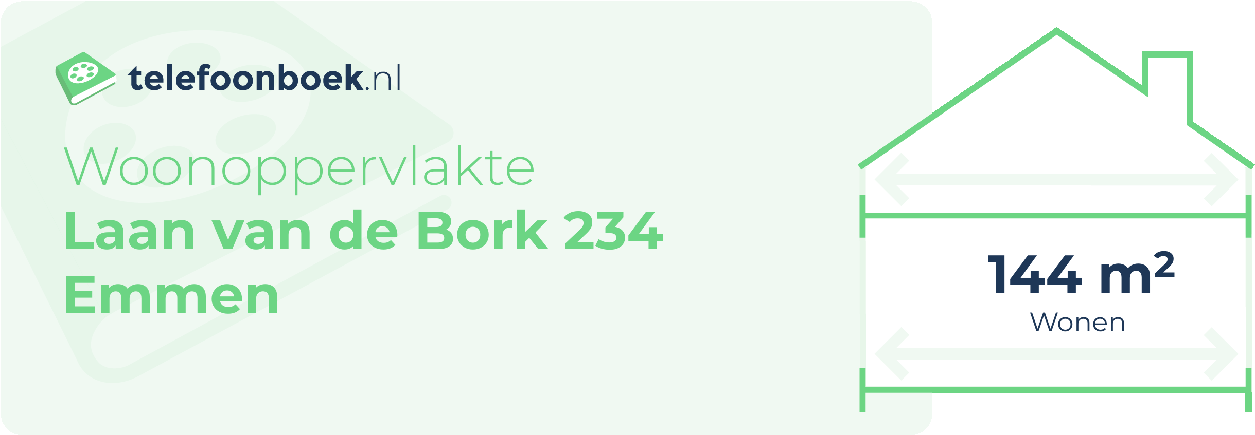 Woonoppervlakte Laan Van De Bork 234 Emmen