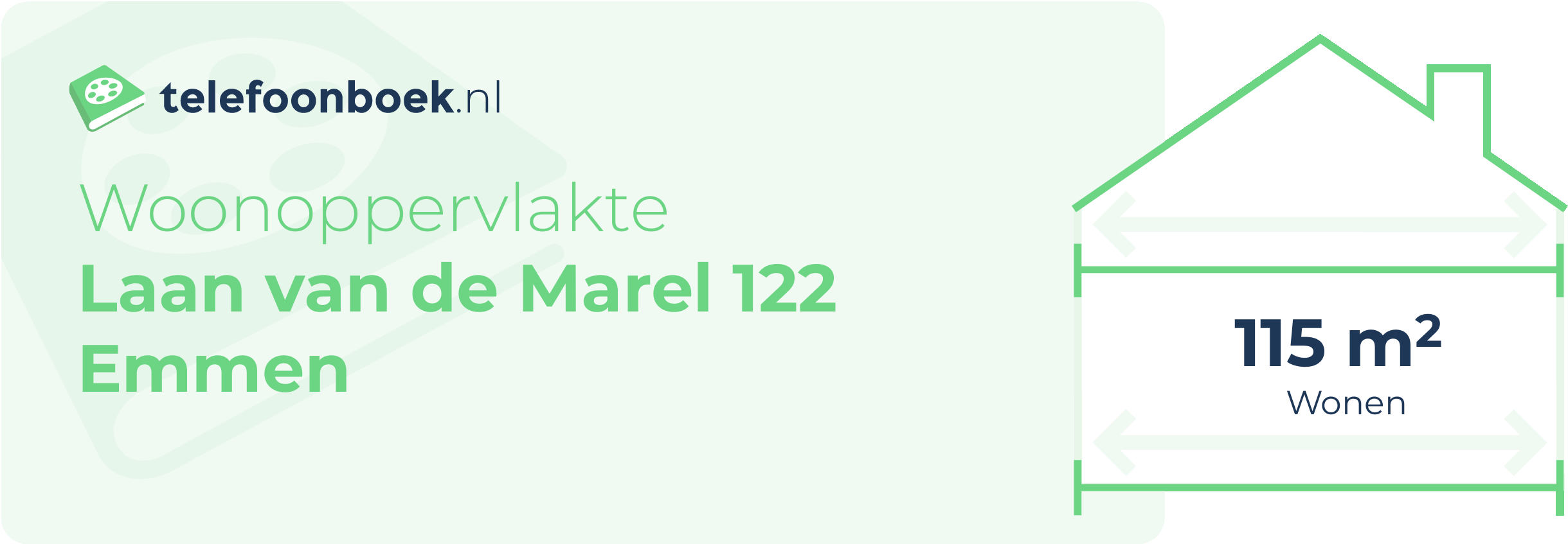 Woonoppervlakte Laan Van De Marel 122 Emmen