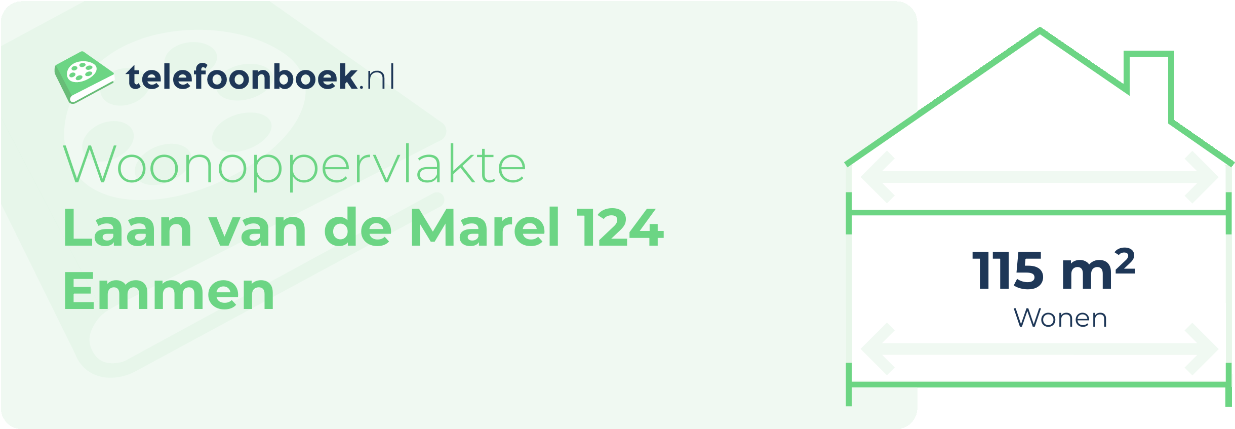 Woonoppervlakte Laan Van De Marel 124 Emmen