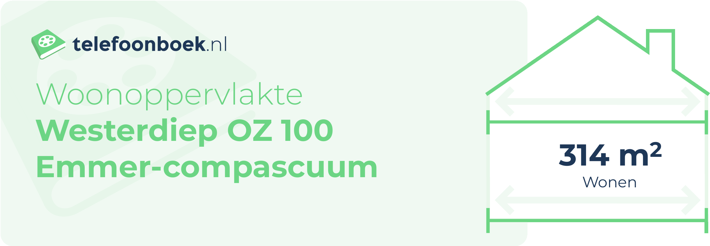 Woonoppervlakte Westerdiep OZ 100 Emmer-Compascuum