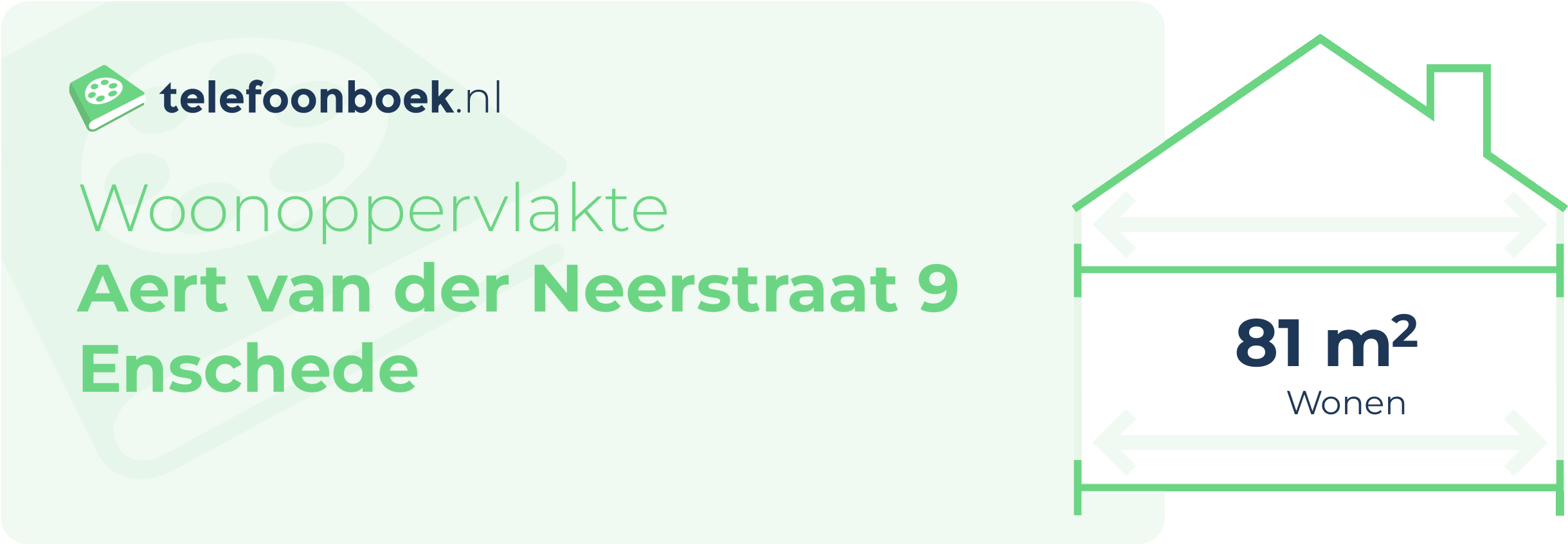 Woonoppervlakte Aert Van Der Neerstraat 9 Enschede